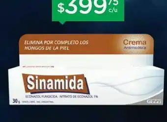 Farmacity Sinamida econazol crema x 30 gr oferta