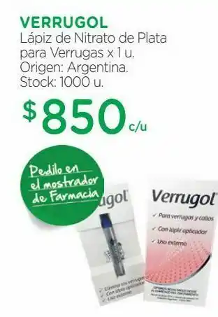 Farmacity Lápiz de nitrato de plata para verrugas x 1 u. oferta