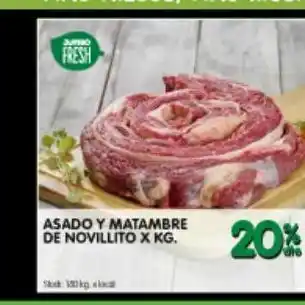 Jumbo Asado y matambre de novillito x kg oferta