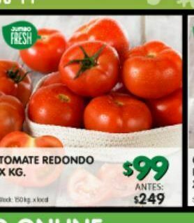 Jumbo Tomate redondo x kg oferta