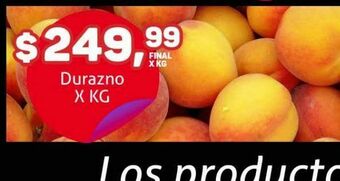 Makro Durazno x kg oferta