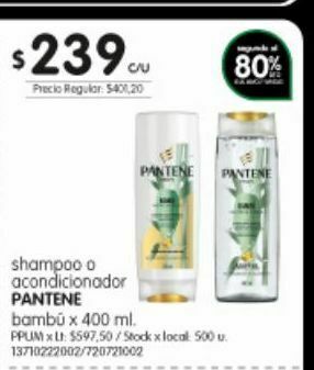 Jumbo Shampoo pantene oferta