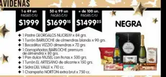 Jumbo Cajas navideñas negra oferta