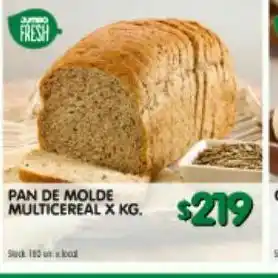 Jumbo Pan de molde multicereal x kg oferta