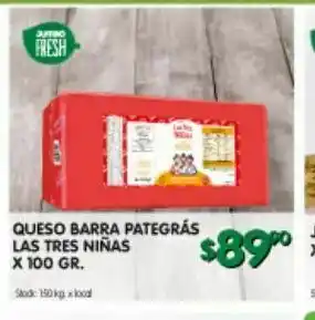 Jumbo Quesos las tres niñas oferta
