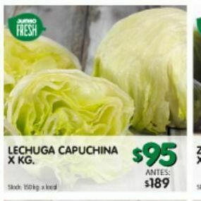 Jumbo Lechuga capuchina x kg oferta