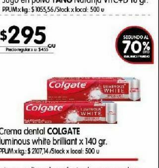 Disco Crema dental colgate oferta