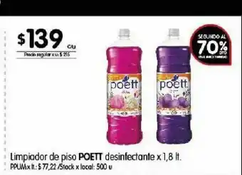Disco Limpiador de piso poett oferta