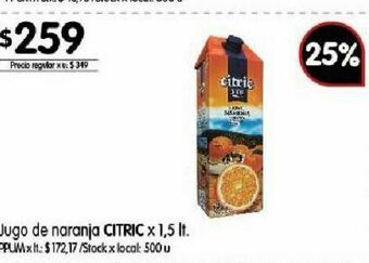 Disco Jugo de naranja citric oferta