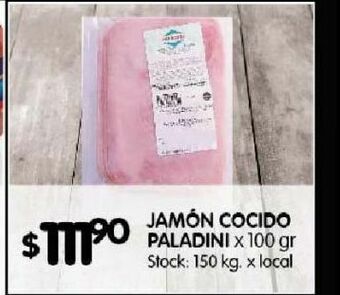 Disco Jamón cocido paladini oferta