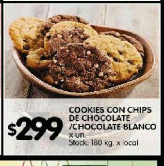 Disco Cookies con chips de chocolate oferta
