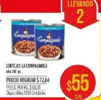Supermercados Vea La Campagnola Lentejas 300gr oferta