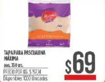Supermercados Vea Máxima Tapa Para Pascualina 350grs oferta