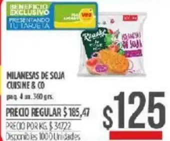 Supermercados Vea Milanesas De Soja Cuisine & Co 360grs/ oferta
