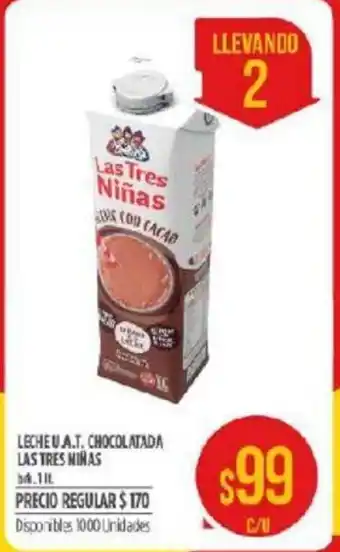 Supermercados Vea Las Tres Niñas Lecheu A.T. Chocolada 1lt oferta