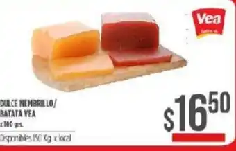 Supermercados Vea Dulce Membrillo/ Batata Yea x 100grs oferta