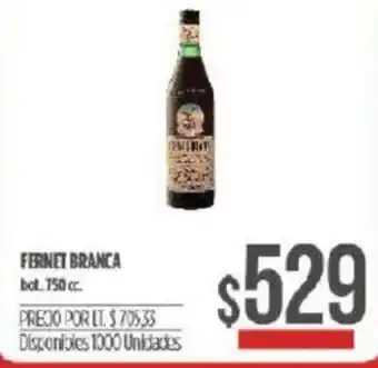Supermercados Vea Branca Fernet 750cc oferta