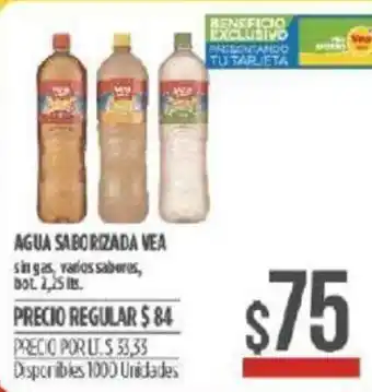 Supermercados Vea Saborizada Vea Agua 2.25lts oferta