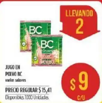 Supermercados Vea BC Jugo En Polvo oferta