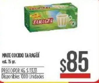 Supermercados Vea Taragúi Mate Cocido 75gr oferta