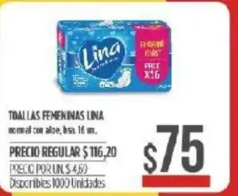 Supermercados Vea Lina Toallas Femeninas 16un oferta