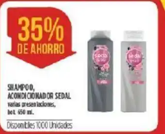 Supermercados Vea Sedal Shampoo Acondicionador 650ml oferta