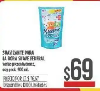 Supermercados Vea Suave Federal Suavizante Para La Ropa 900ml oferta