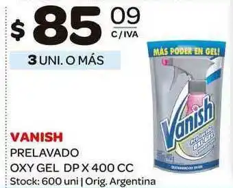 Carrefour Maxi Vanish Prelavado Oxy Gel 400cc oferta