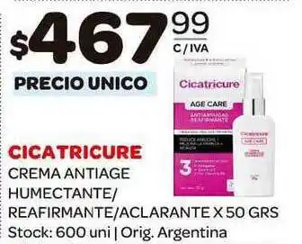 Carrefour Maxi Cicatricure Crema Antiage Humectante - Reafirmante - Aclarante 50grs oferta