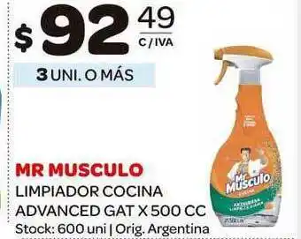 Carrefour Maxi Mr Musculo Limpiador Cocina Advanced 500cc oferta