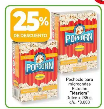 La Anonima Pochoclo Para Microondas Estuche Marlom Dulce 285g oferta