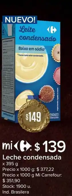 Carrefour Express Leche Condensada x 395g oferta