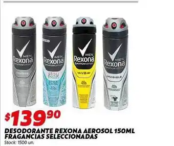 Ferniplast Desodorante Rexona Aerosol 150ml Fragancias Seleccionadas oferta