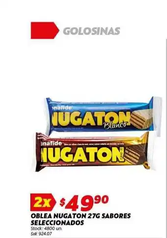 Ferniplast Oble Nugaton 27g Sabores Seleccionados oferta