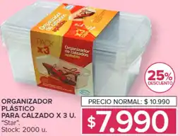 Carrefour STAR organizador plástico para calzado oferta