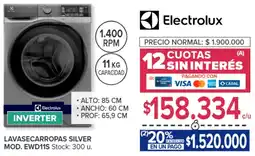 Carrefour Electrolux lavasecarropas silver oferta