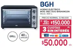 Carrefour BGH Horno eléctrico oferta