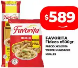 Supermayorista Vital FAVORITA Fideos oferta
