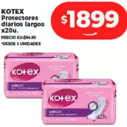 Supermayorista Vital KOTEX Protectores diarios largos oferta