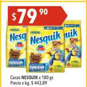 Hergo Cacao Nesquik x 180gr oferta