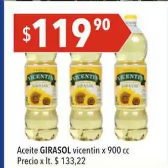Hergo Aceite Girasol Vicentin x 900cc oferta