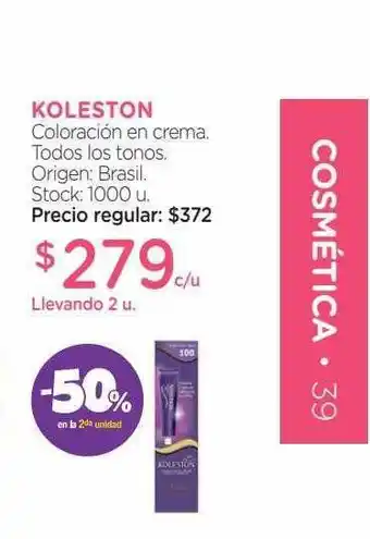Farmacity Koleston Colaración En Crema -50% Dto En La 2da Unidad oferta