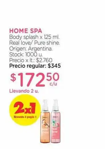 Farmacity Home Spa Body Splash x 125ml oferta
