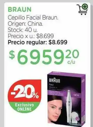 Farmacity Braun Cepillo Facial Braun oferta
