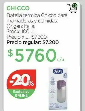 Farmacity Chicco Botella Termica Chicco Para Mamaderas Y Comidas oferta