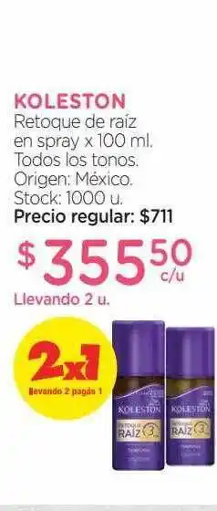 Farmacity Koleston Retoque De Raíz En Spray x 100ml oferta