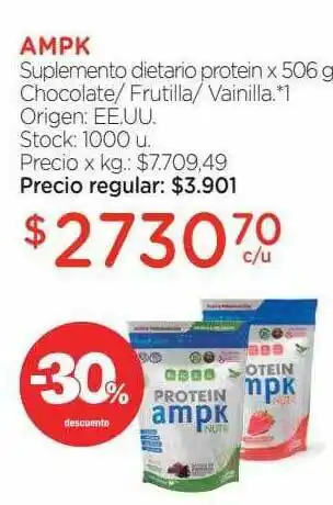 Farmacity Ampk Suplemento Dietario Protein x 506gr oferta