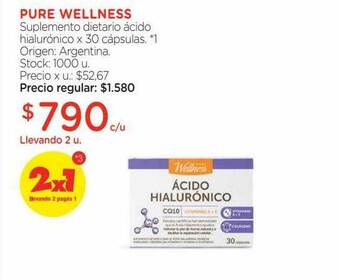 Farmacity Pure Wellness Suplemento Dietario ácido Hialurónico oferta