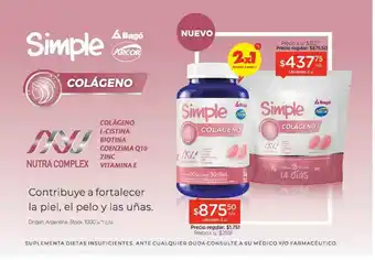 Farmacity Simple Colágeno Arcor Bagó oferta