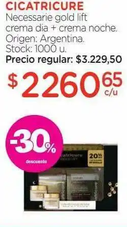 Farmacity Cicatricutre Necessaire Gold Lift Crema Di + Crema Noch oferta